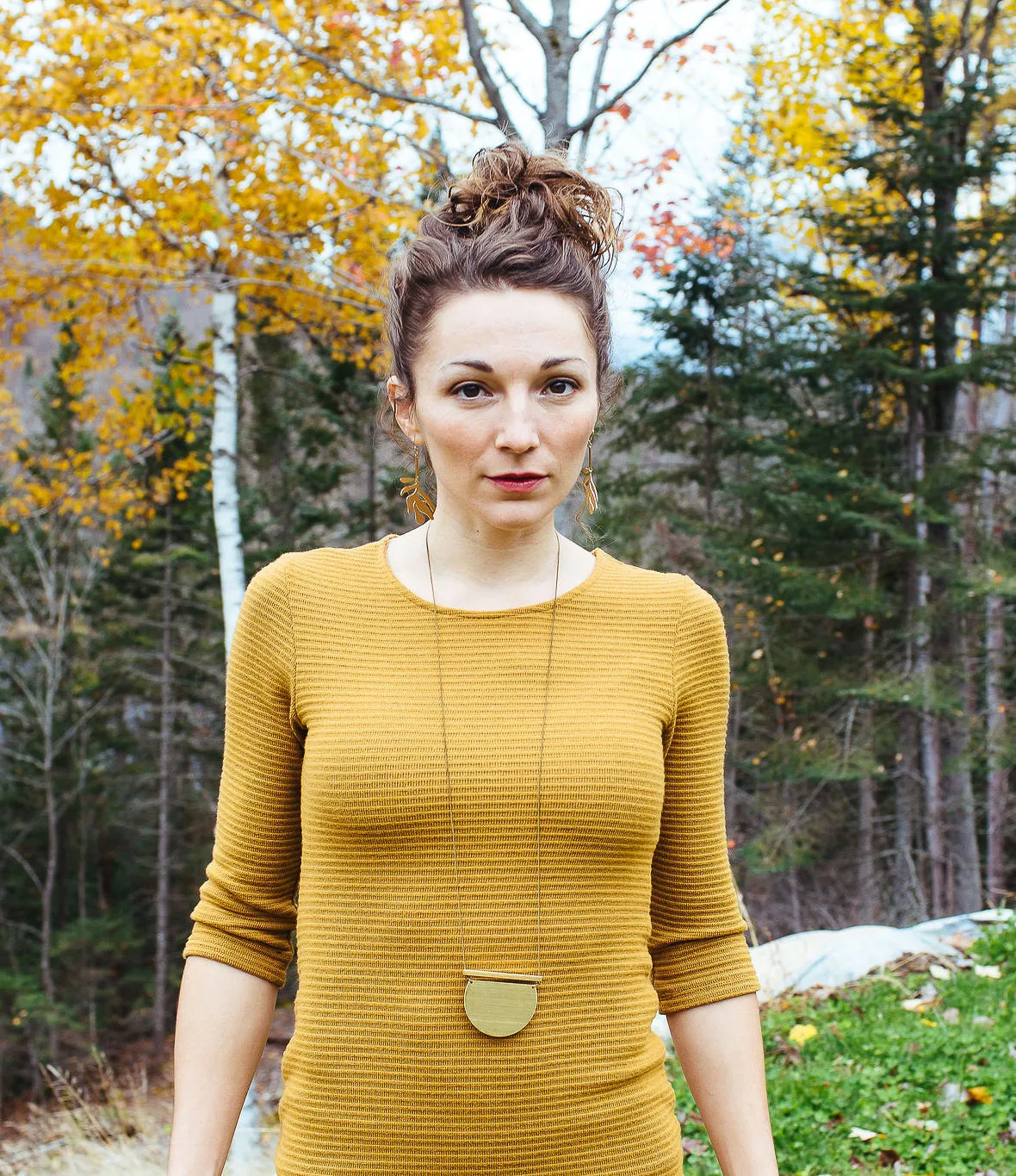 Splendid Knit Dress / Mustard / Oatmeal / Charcoal