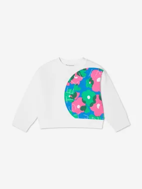 Stella McCartney Girls Floral Side Logo Sweatshirt