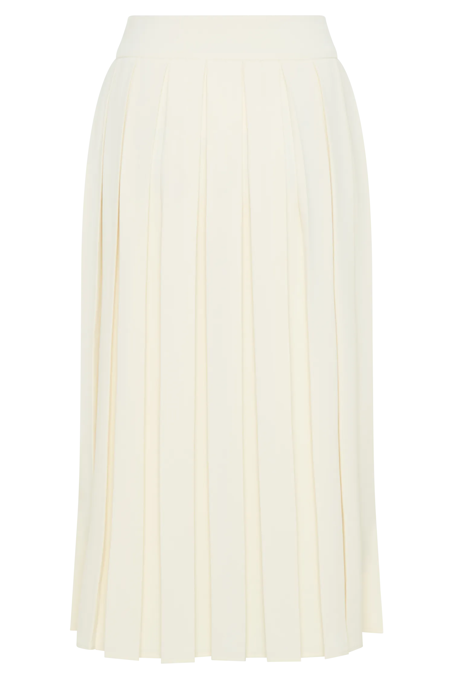 Sunny Pleated Midi Skirt - Ivory