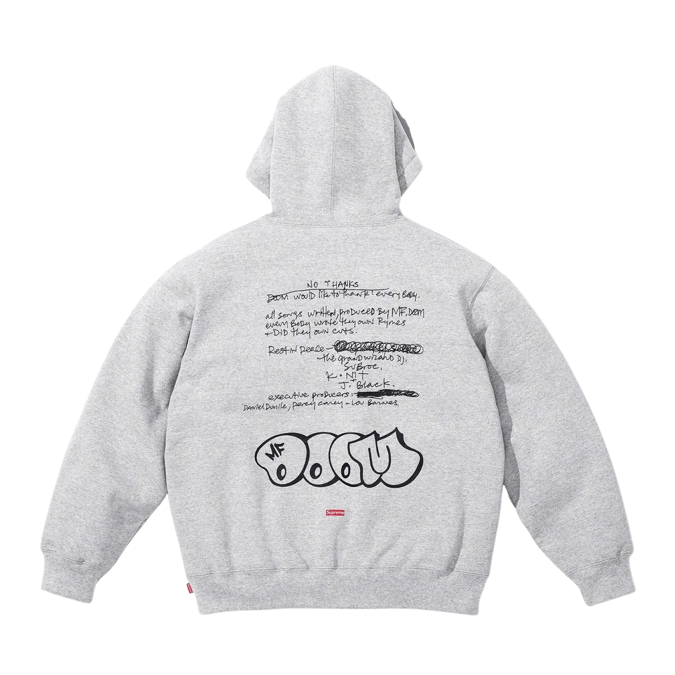 Supreme x MF DOOM Hooded Sweatshirt 'Grey'