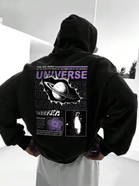 SXV  'universe’ Printed Cool Aesthetic Sweatshirt Hoodie