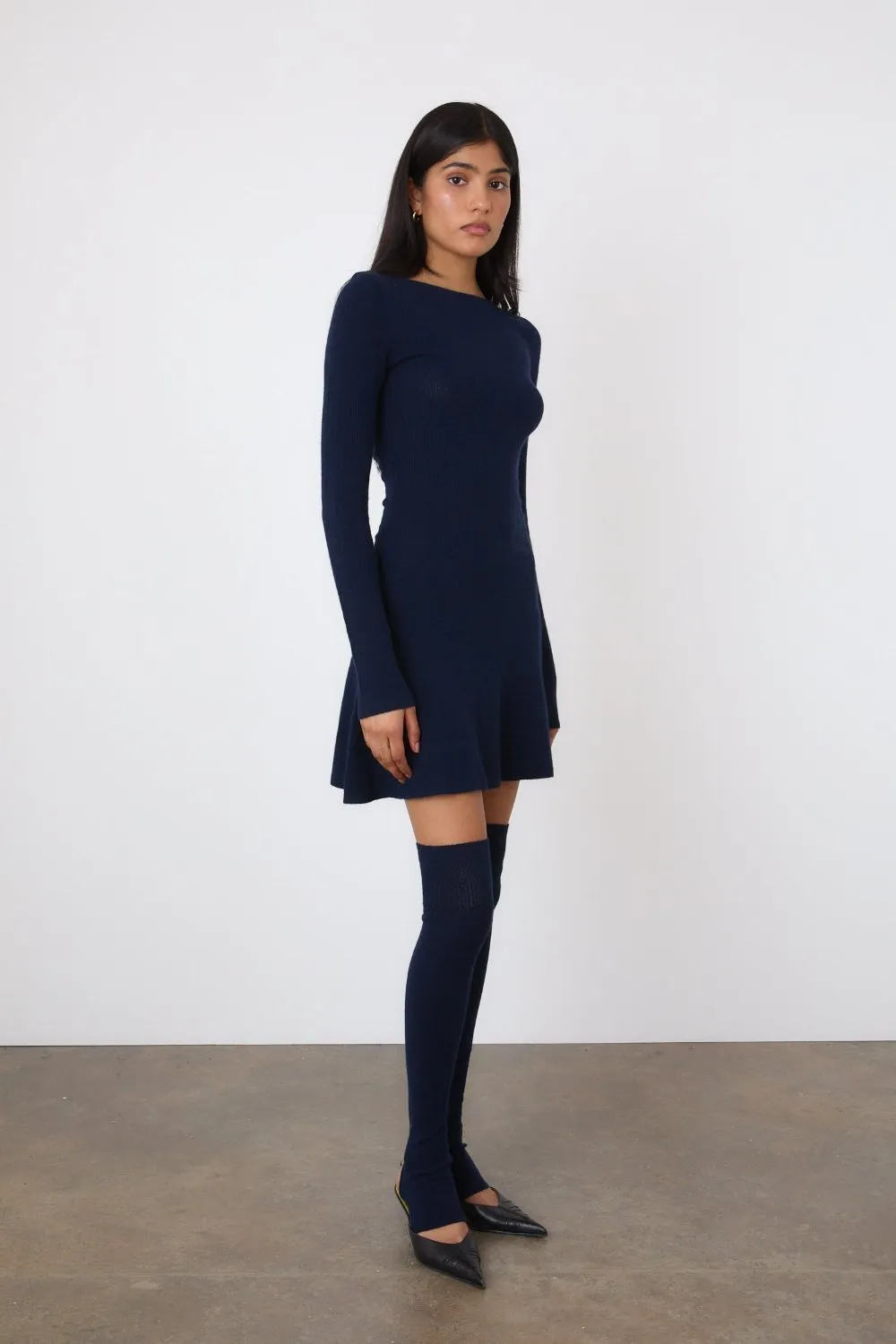 The Claudine Knit Dress, Midnight