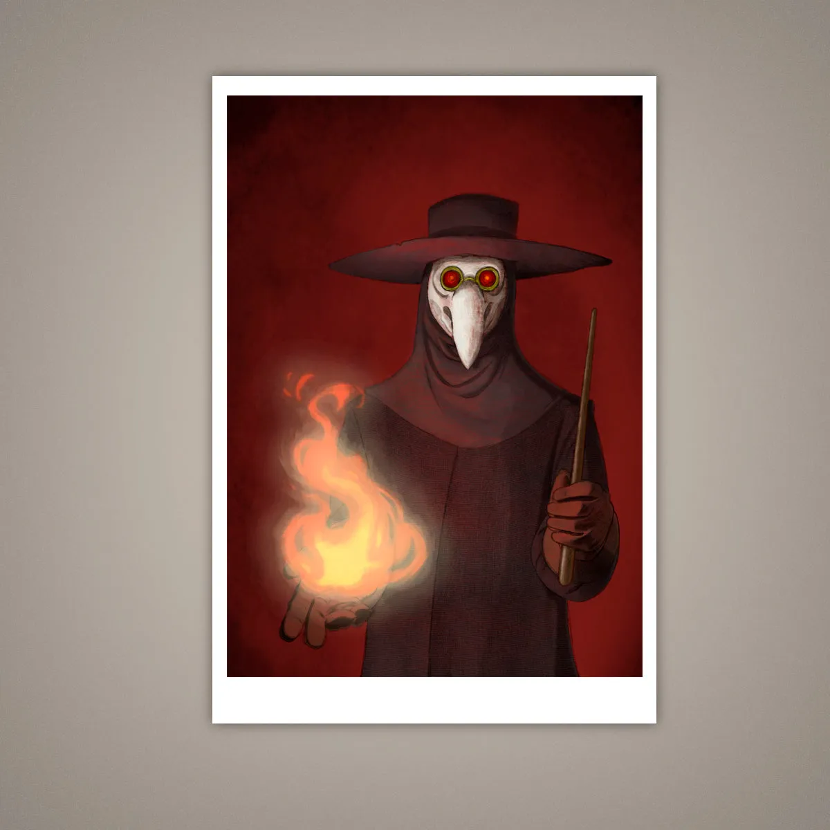 The Plague Doctor Giclee Illustration Art Print