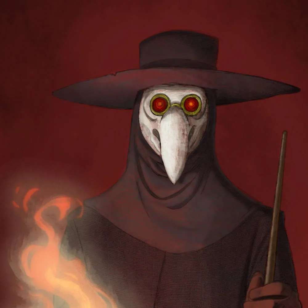 The Plague Doctor Giclee Illustration Art Print