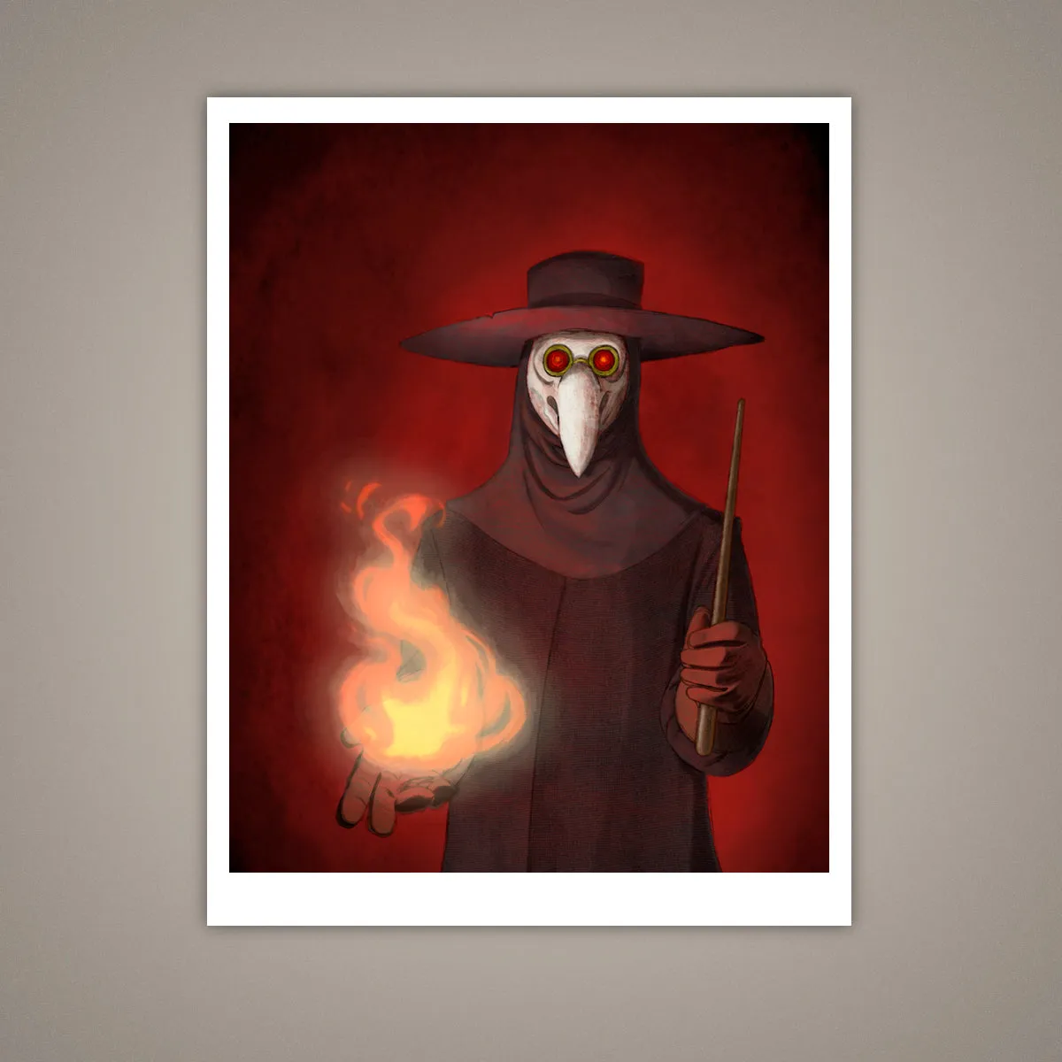 The Plague Doctor Giclee Illustration Art Print