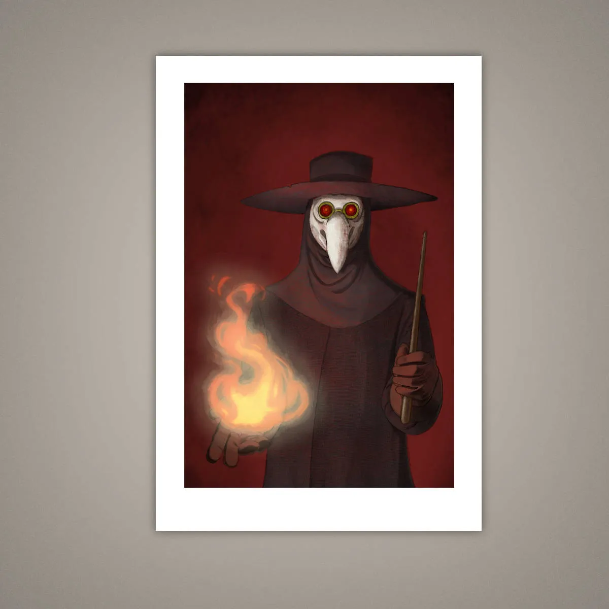 The Plague Doctor Giclee Illustration Art Print