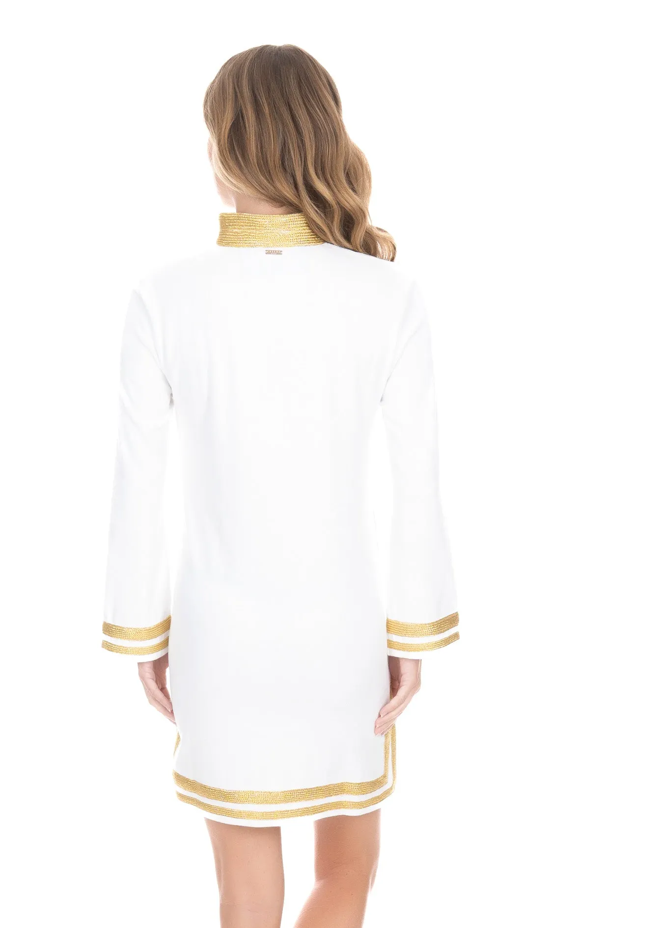 White/Gold Terry Tunic