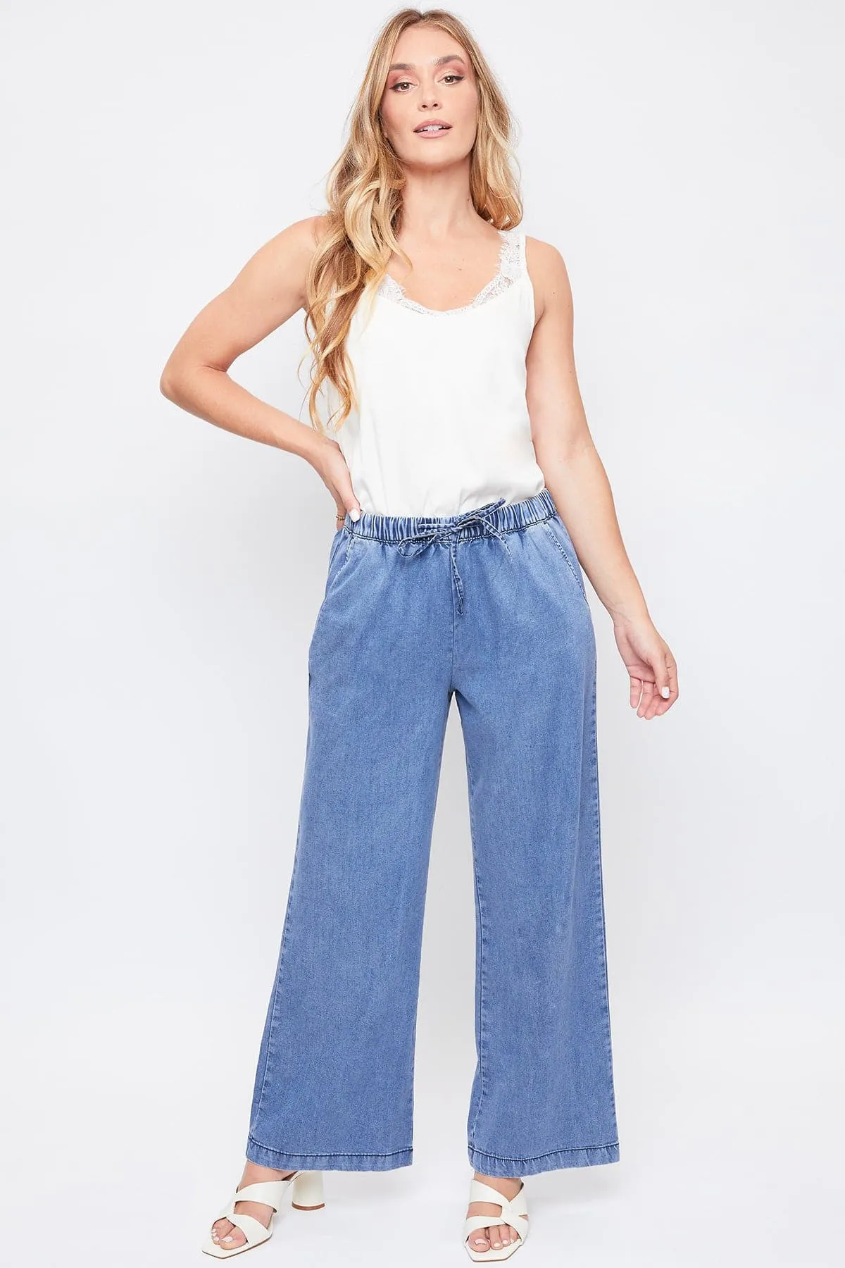 Women's Drawstring Wide Pants