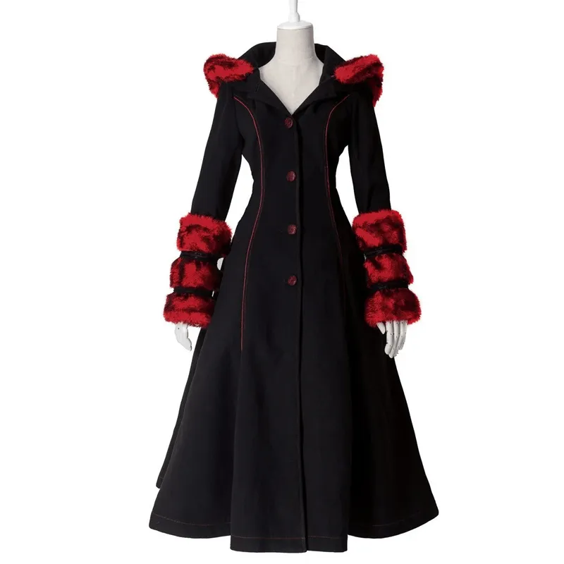 Women's Gothic Women's Hooded Overcoat