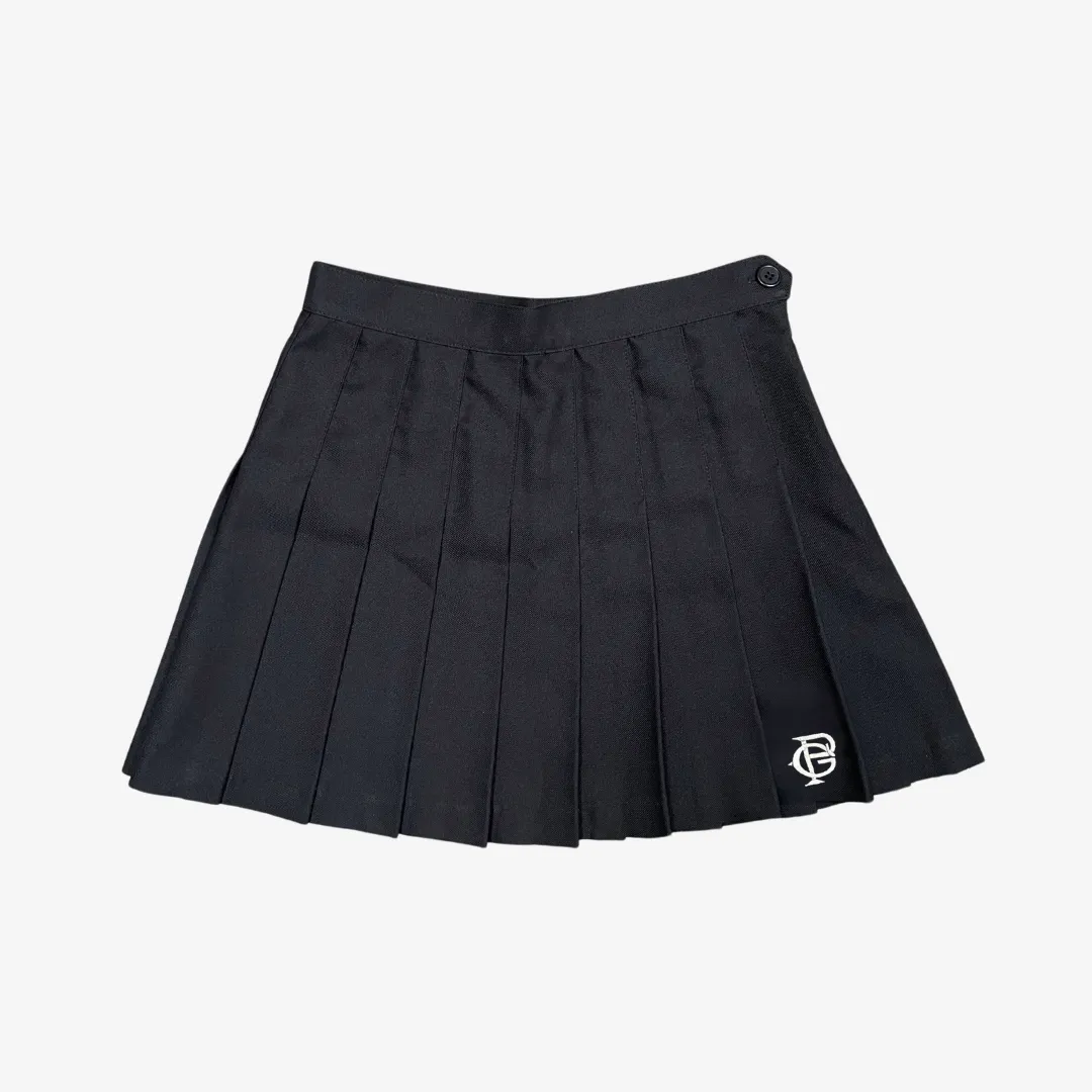 womens premiumgoods. tennis skirt “monogram” (black)