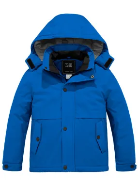 ZSHOW Boys' Waterproof Ski Jacket Warm Winter Coat Thick Hooded Snow Coat