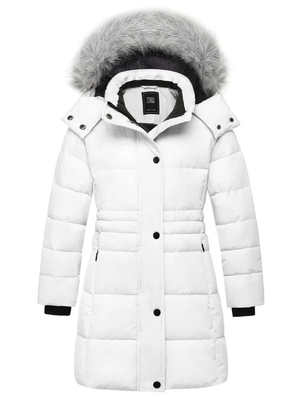 ZSHOW Girls' Long Winter Parka Coat